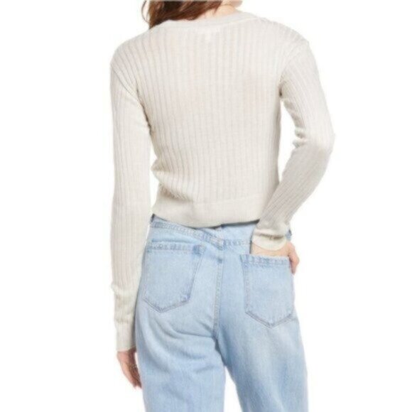 NWT BP Ivory Cropped Sweater Small - Picture 2 of 8